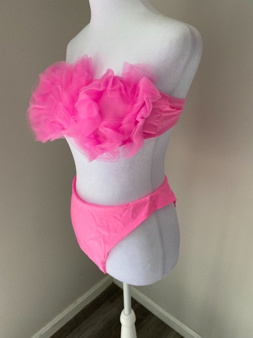 Pink Ruffle Bikini - Picture 3 of 4
